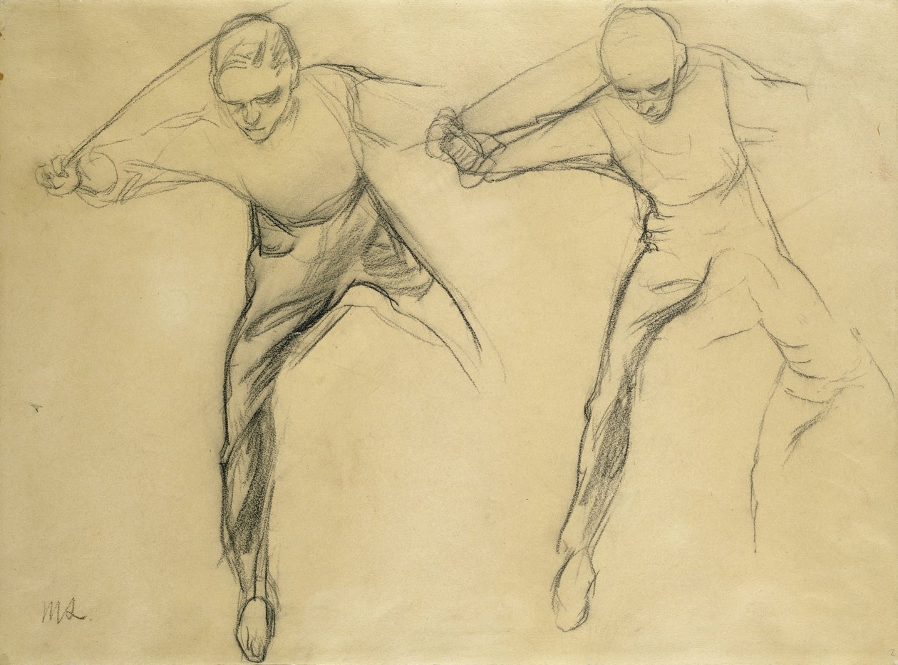 Duas figuras masculinas de Max Liebermann