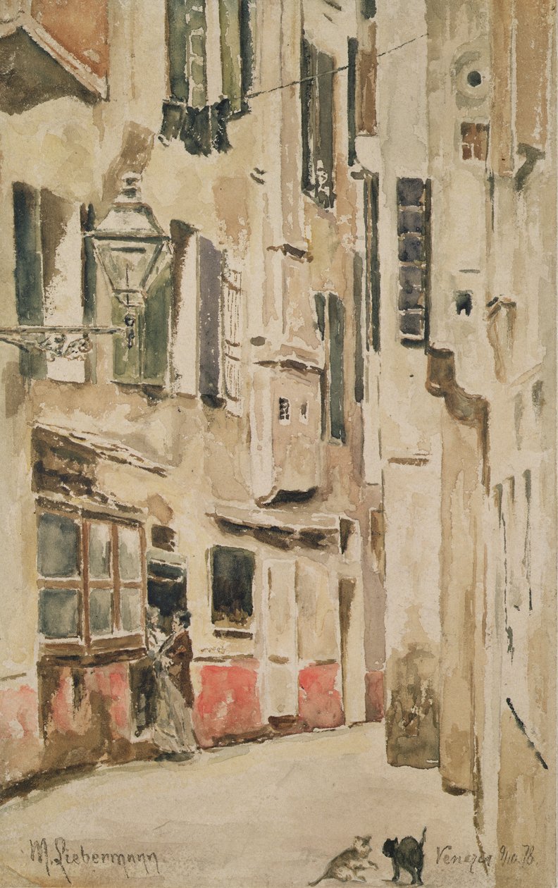 Rua veneziana, 1878 de Max Liebermann