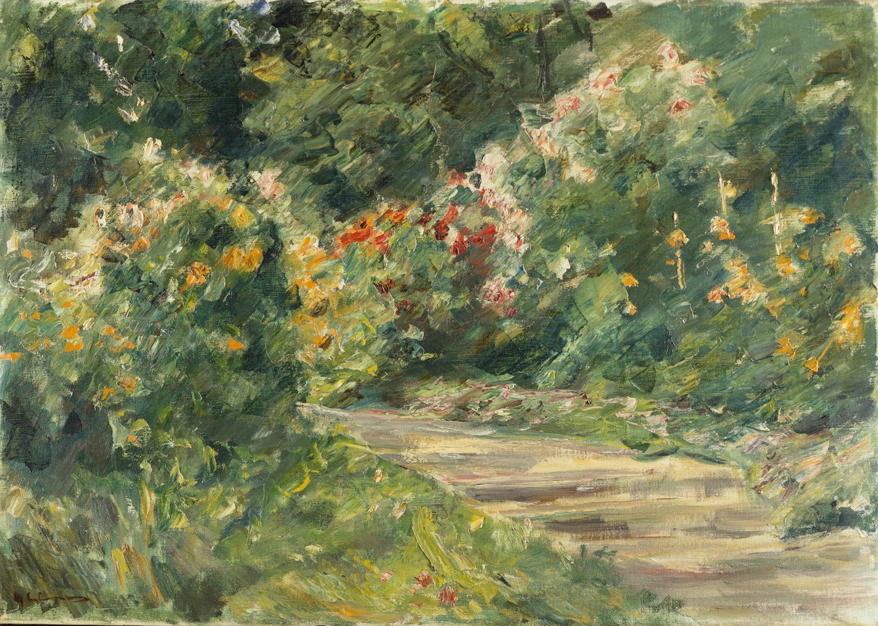 Wannseegarten, c.1920-29 (óleo sobre tela) de Max Liebermann