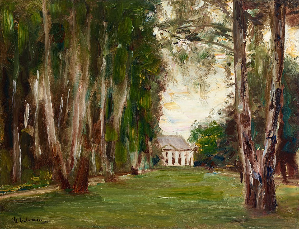 Jardim de Wannsee com villa de Max Liebermann