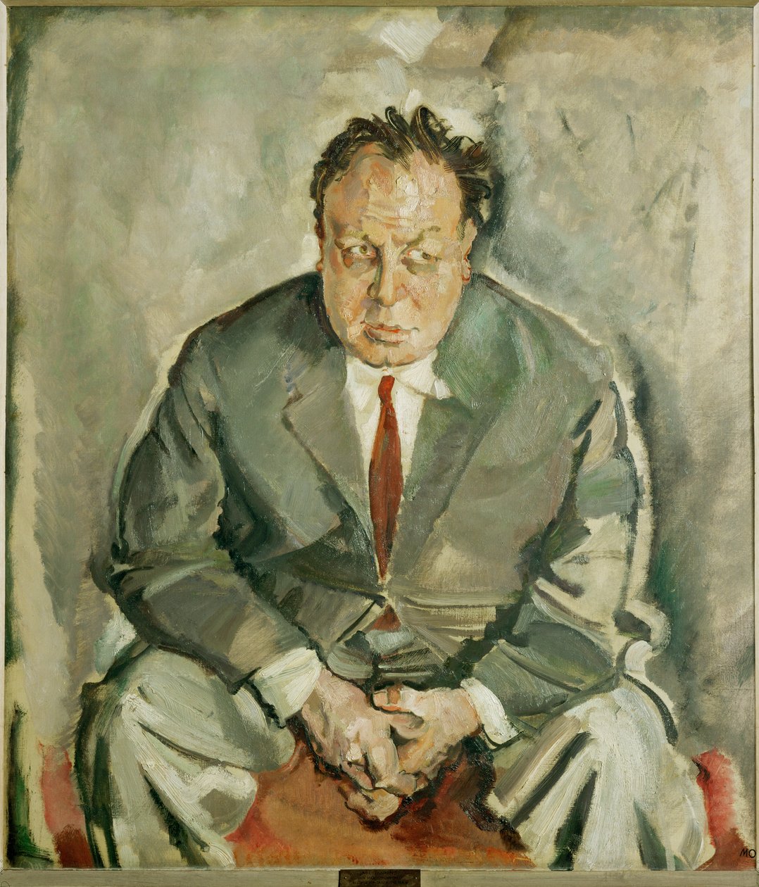 O ator Emil Jannings (pintura sobre tela) de Max Oppenheimer