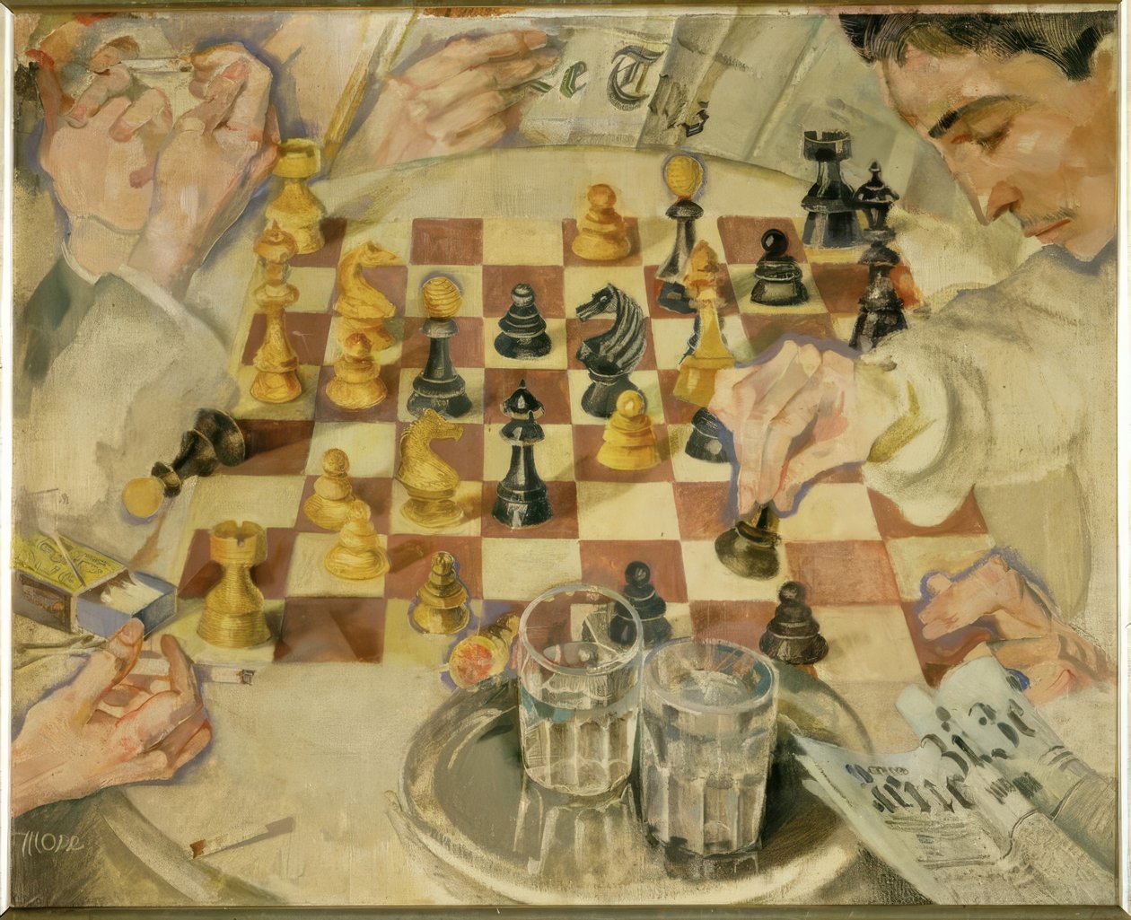 Os jogadores de xadrez de Max Oppenheimer