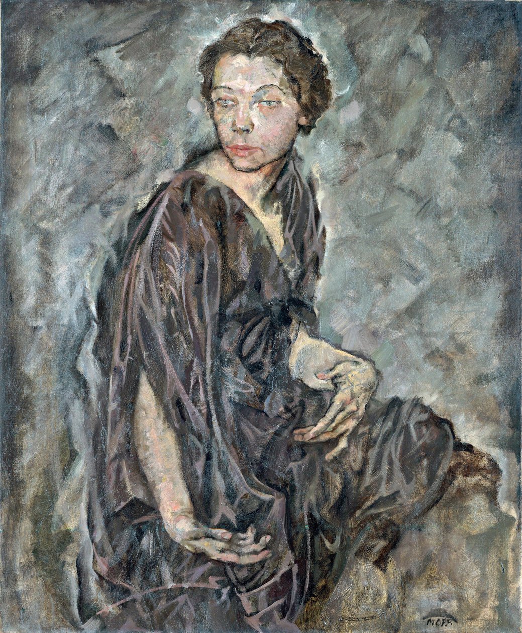 Retrato de Tilla Durieux (1880-1971), atriz e comediante austríaca de Max Oppenheimer