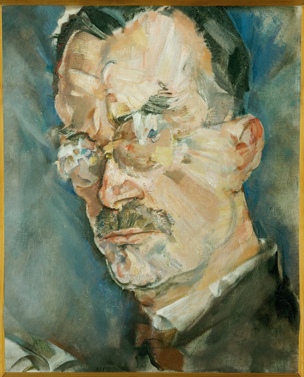 Escritor Thomas Mann (pintura sobre tela) de Max Oppenheimer
