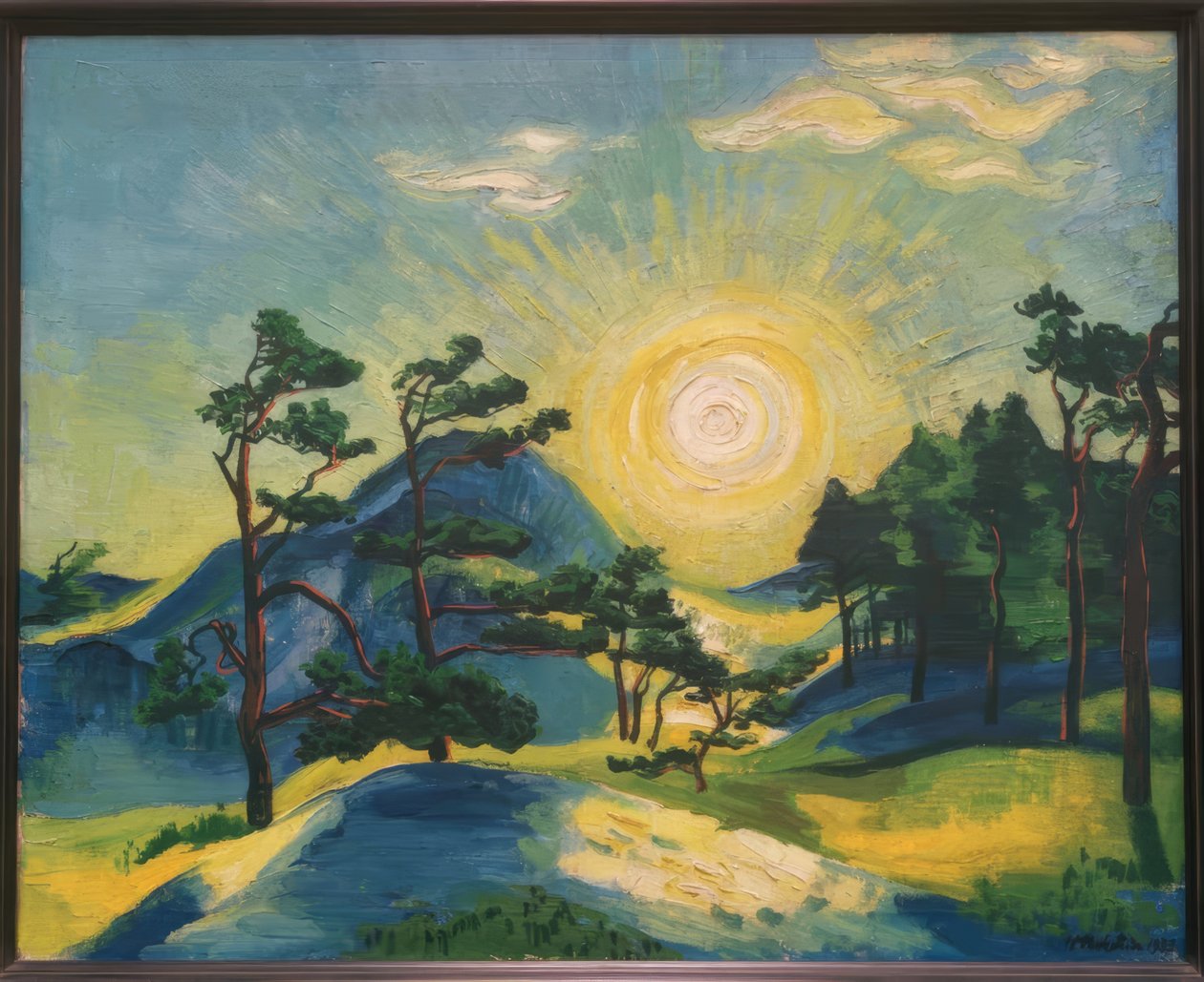 Sol nascente de Max Pechstein