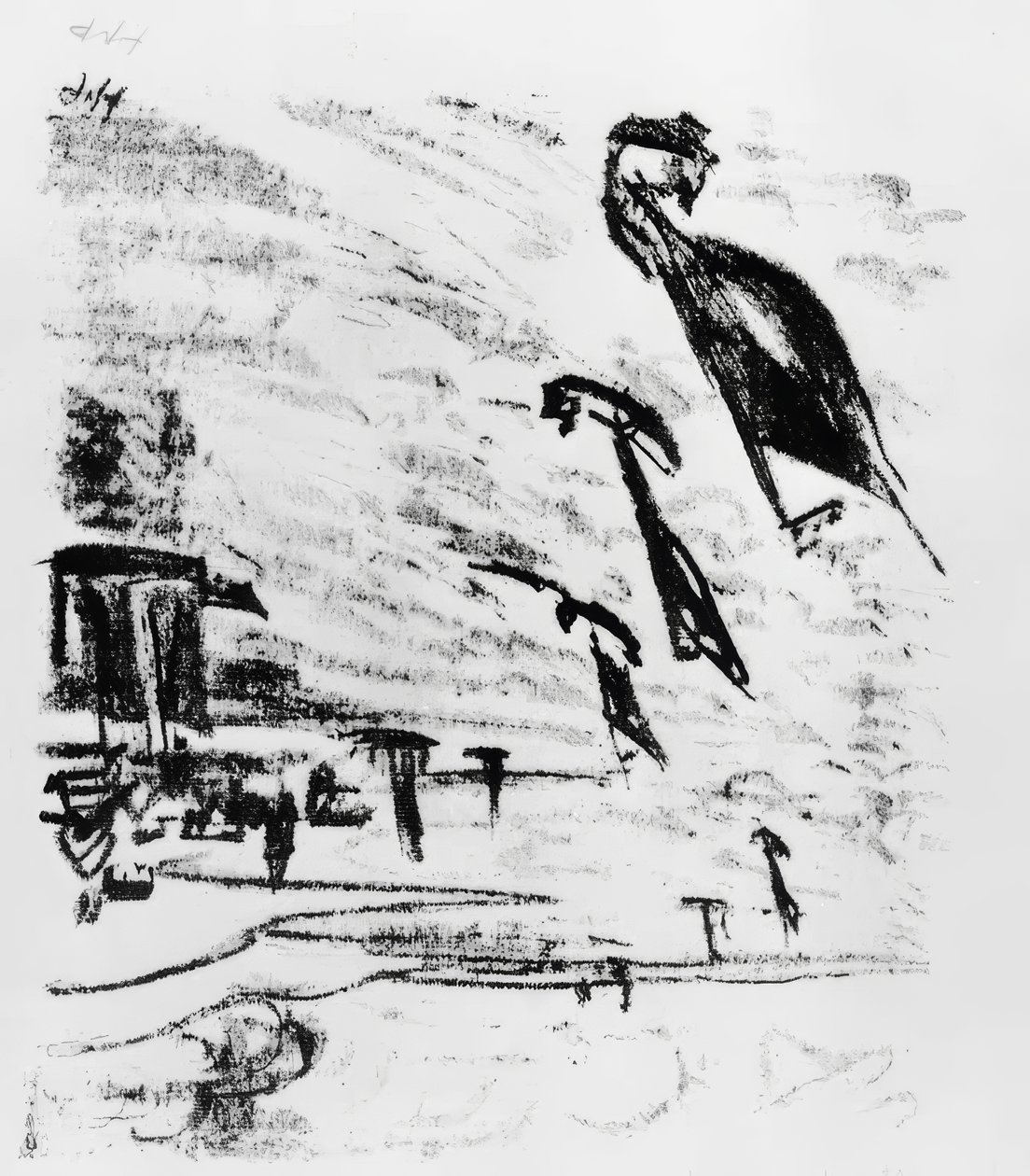 Barcos na baía de Max Pechstein