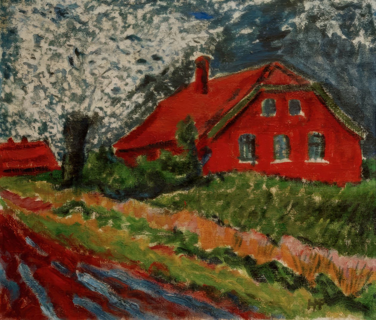 A casa vermelha de Max Pechstein