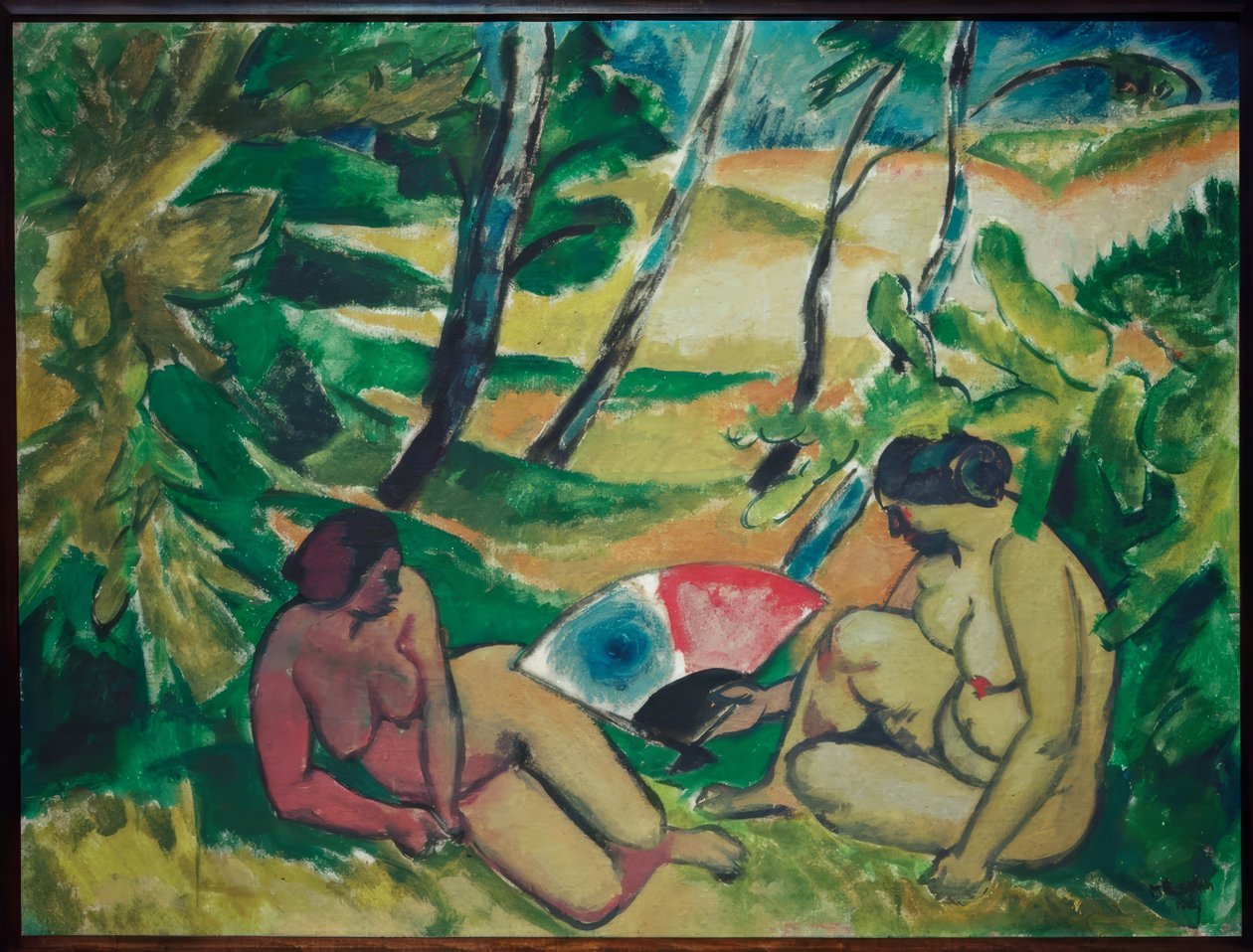 Os banhistas de Max Pechstein