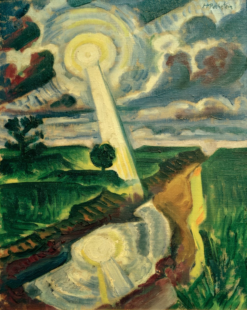 Luz solar incidente de Max Pechstein