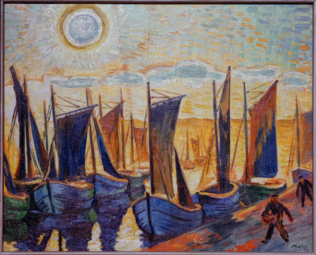 Barco de pesca em Leba de Max Pechstein