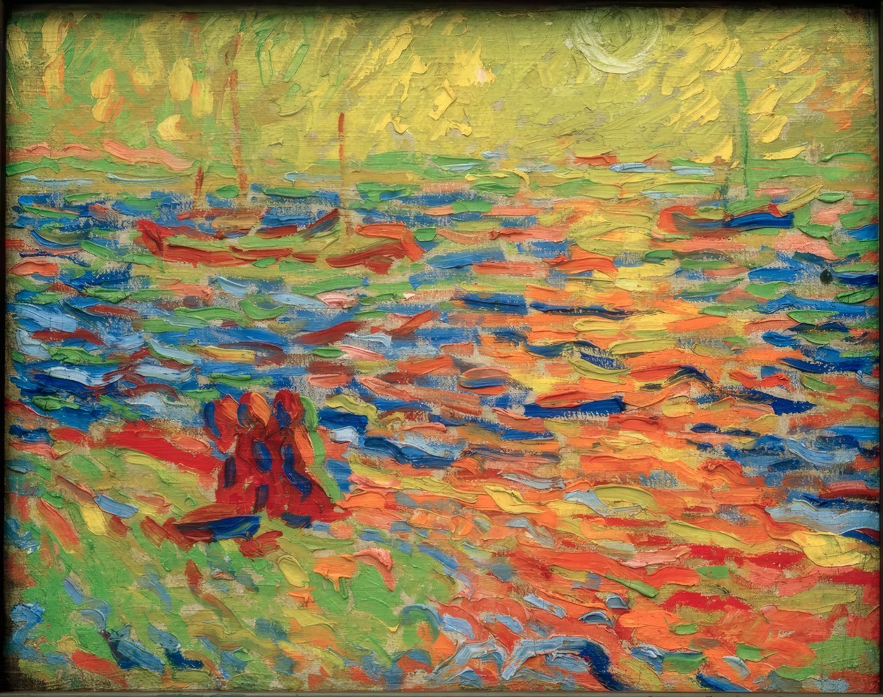 paisagem fluvial de Max Pechstein