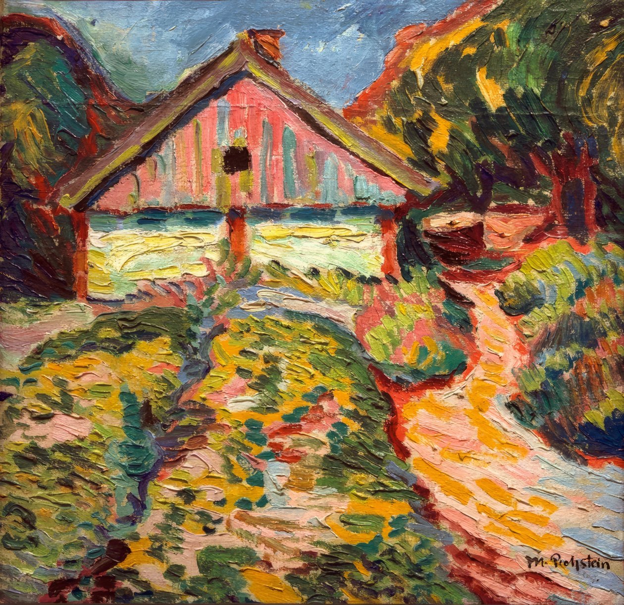 Casa na Península da Curlândia de Max Pechstein