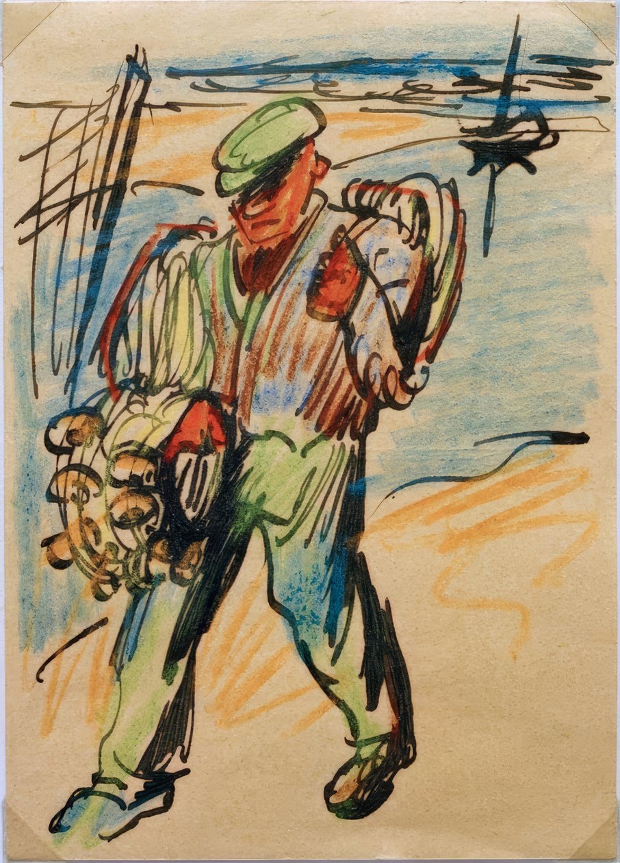 Pescador regressando a casa de Max Pechstein