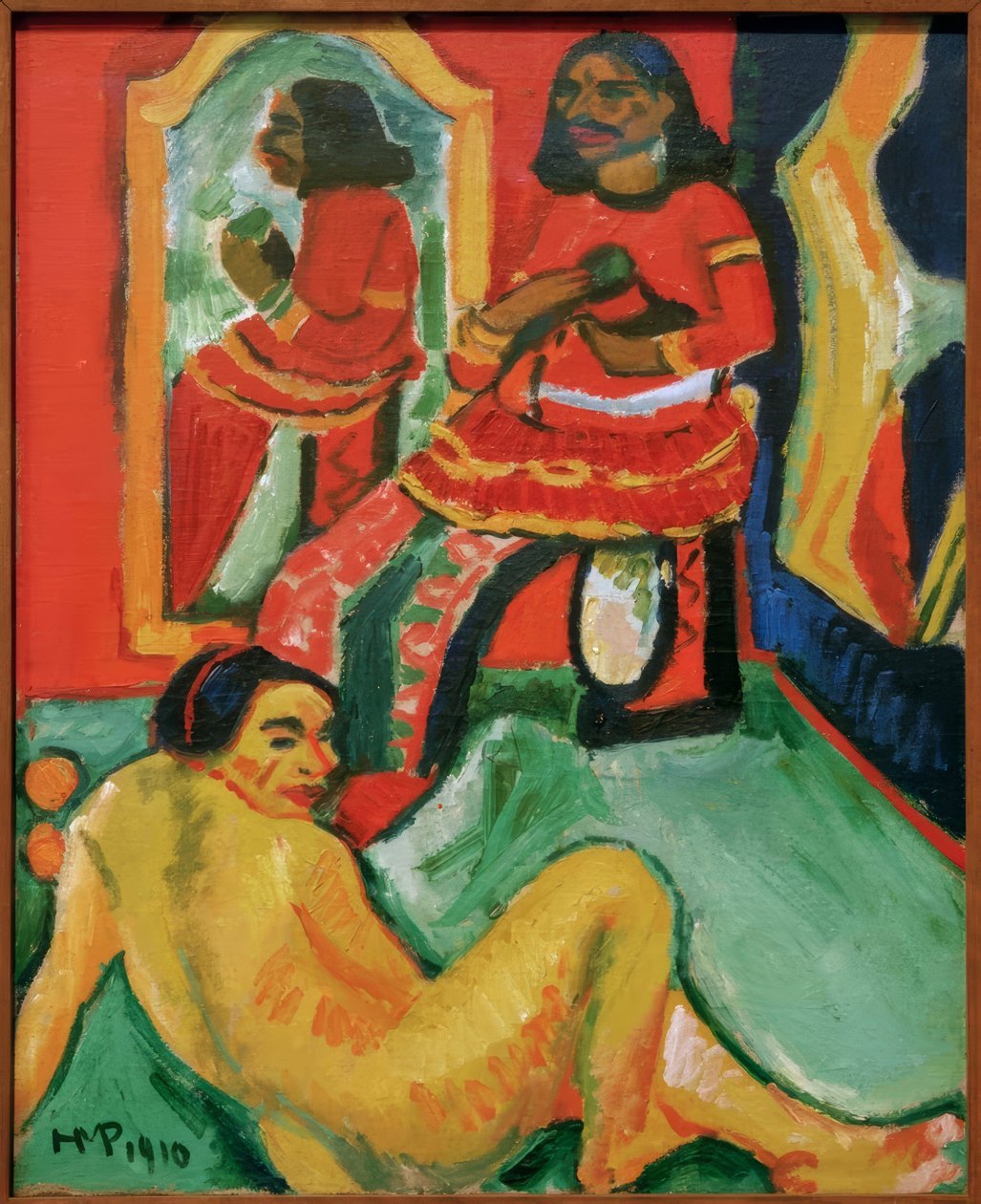 Índios e mulheres de Max Pechstein