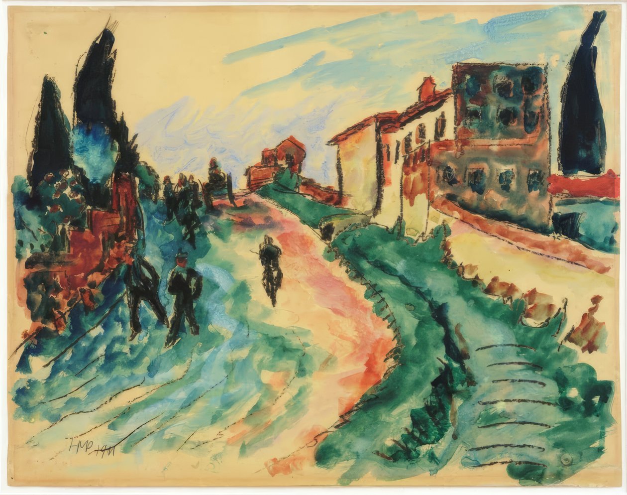 Paisagem italiana de Max Pechstein