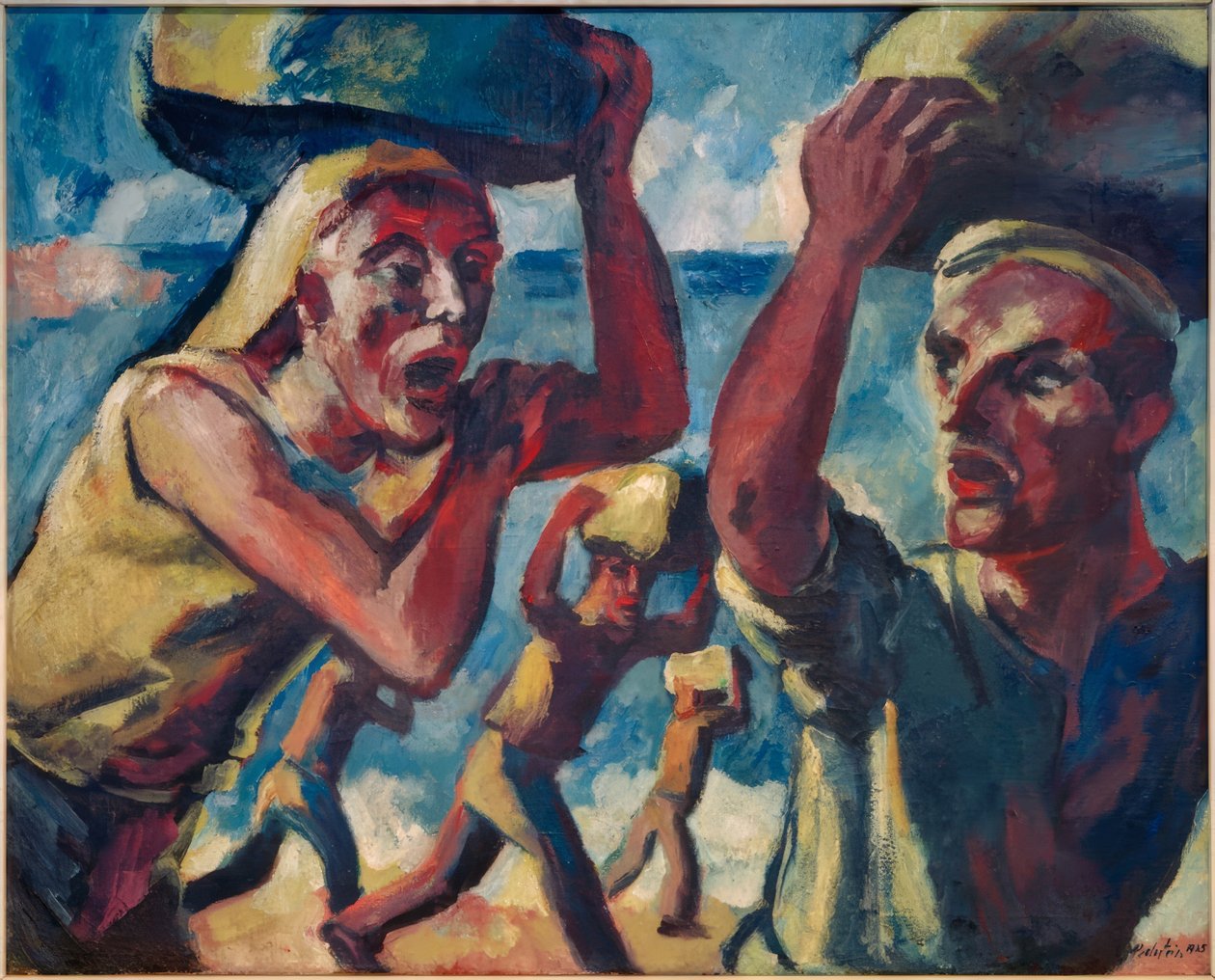 Portadores de pedras italianos de Max Pechstein