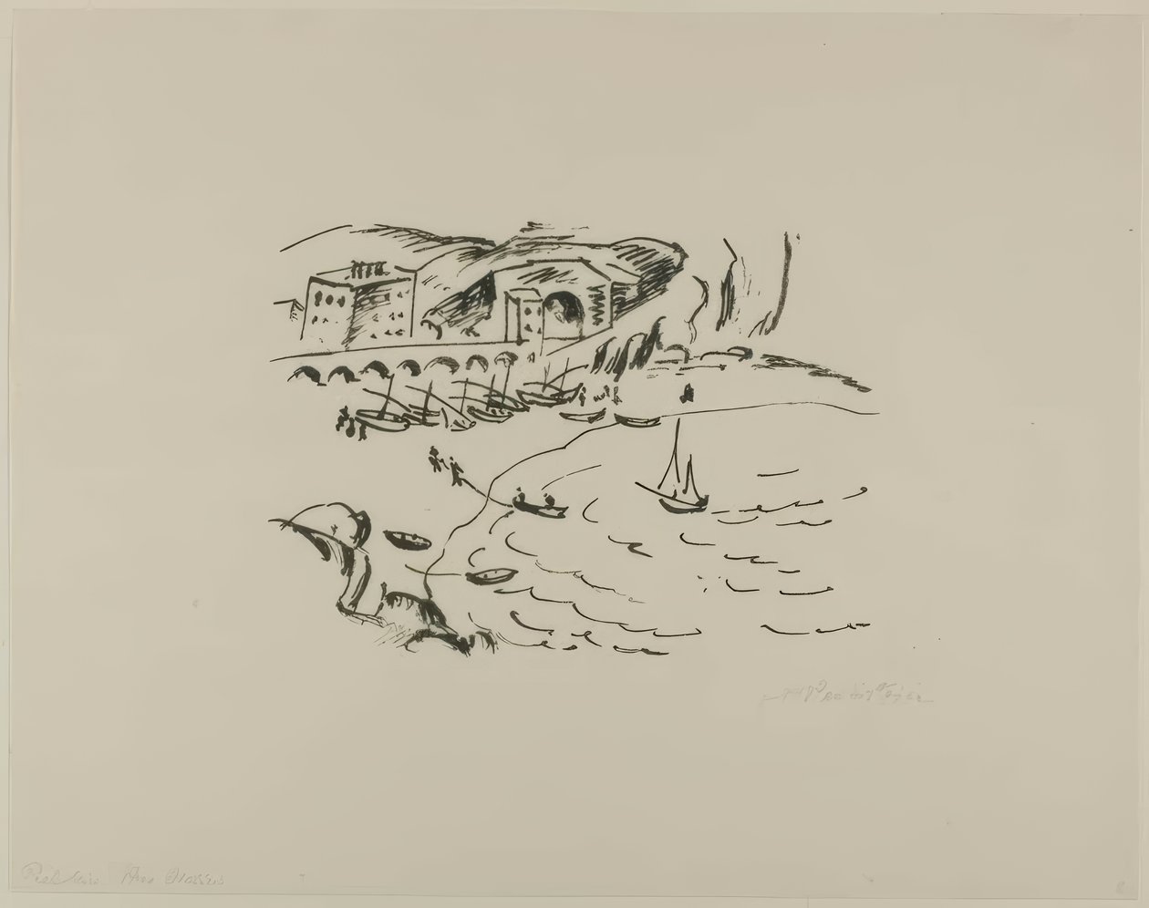 Baía de Monte Rosso, de Fotos de Viagem: Itália-Mar do Sul de Max Pechstein