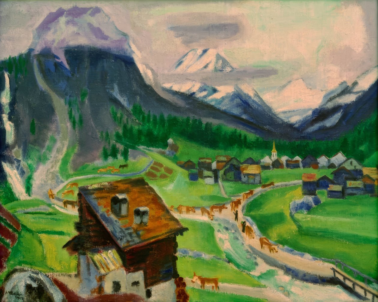 Saas Almagell de Max Pechstein