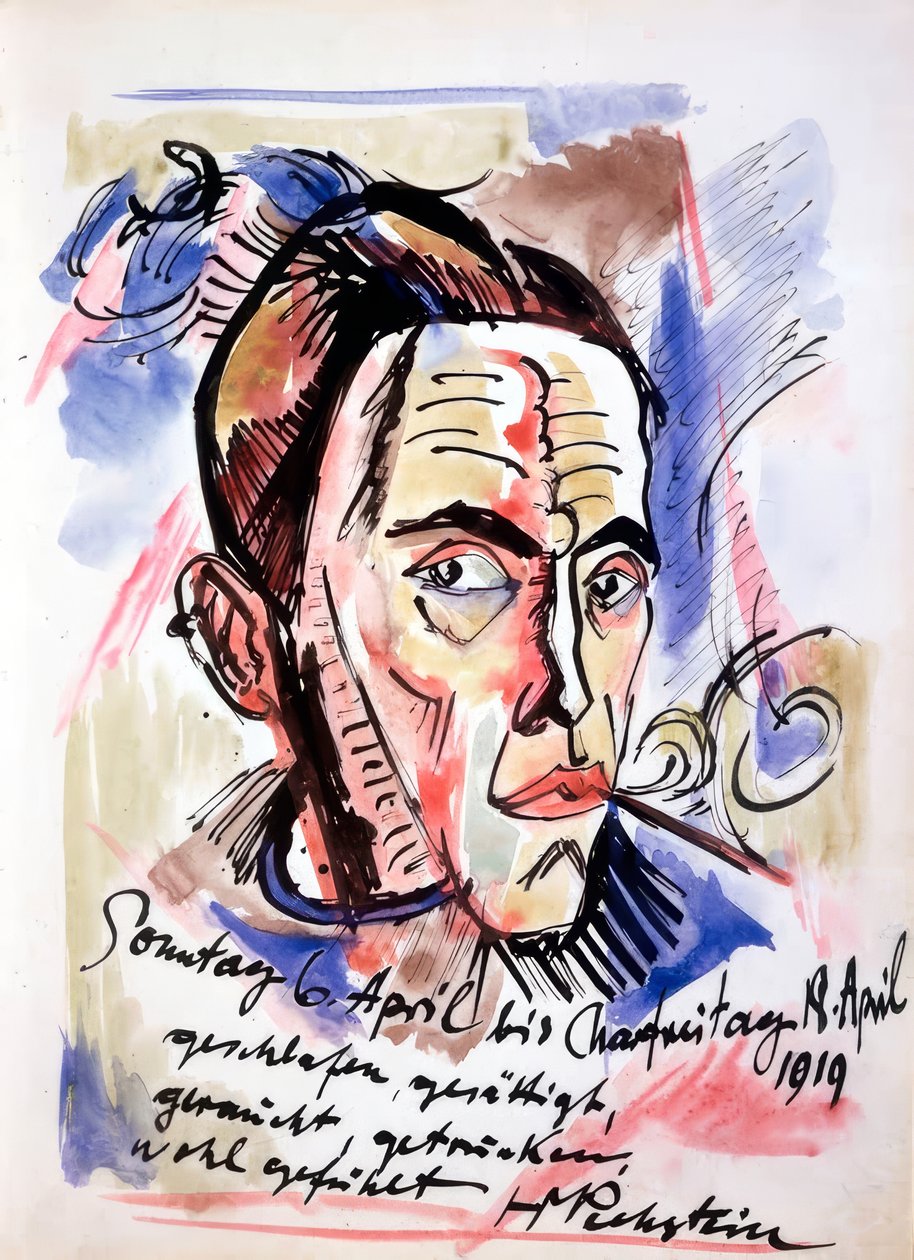 auto-retrato de Max Pechstein