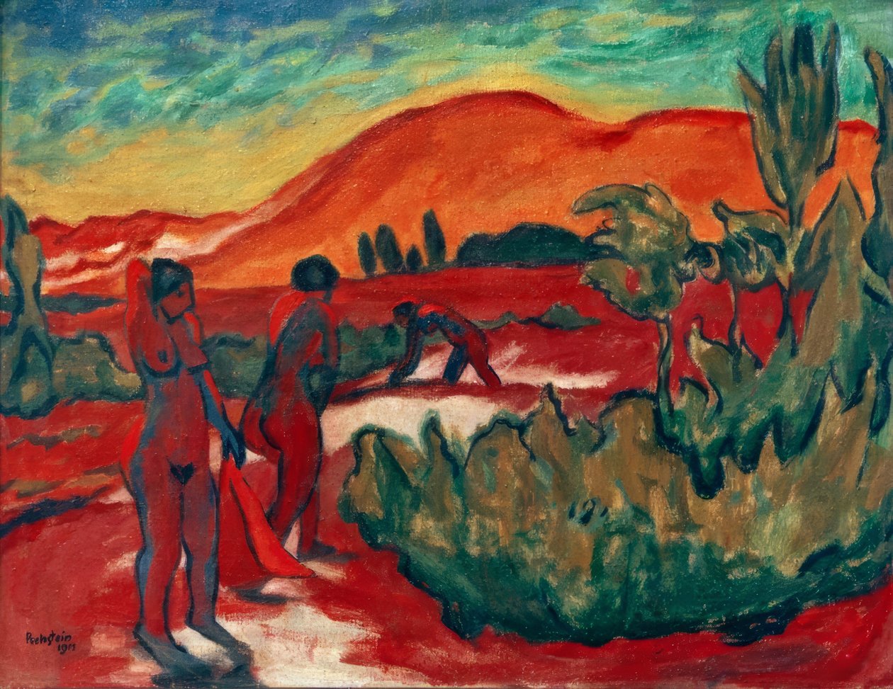 Verão nas dunas de Max Pechstein