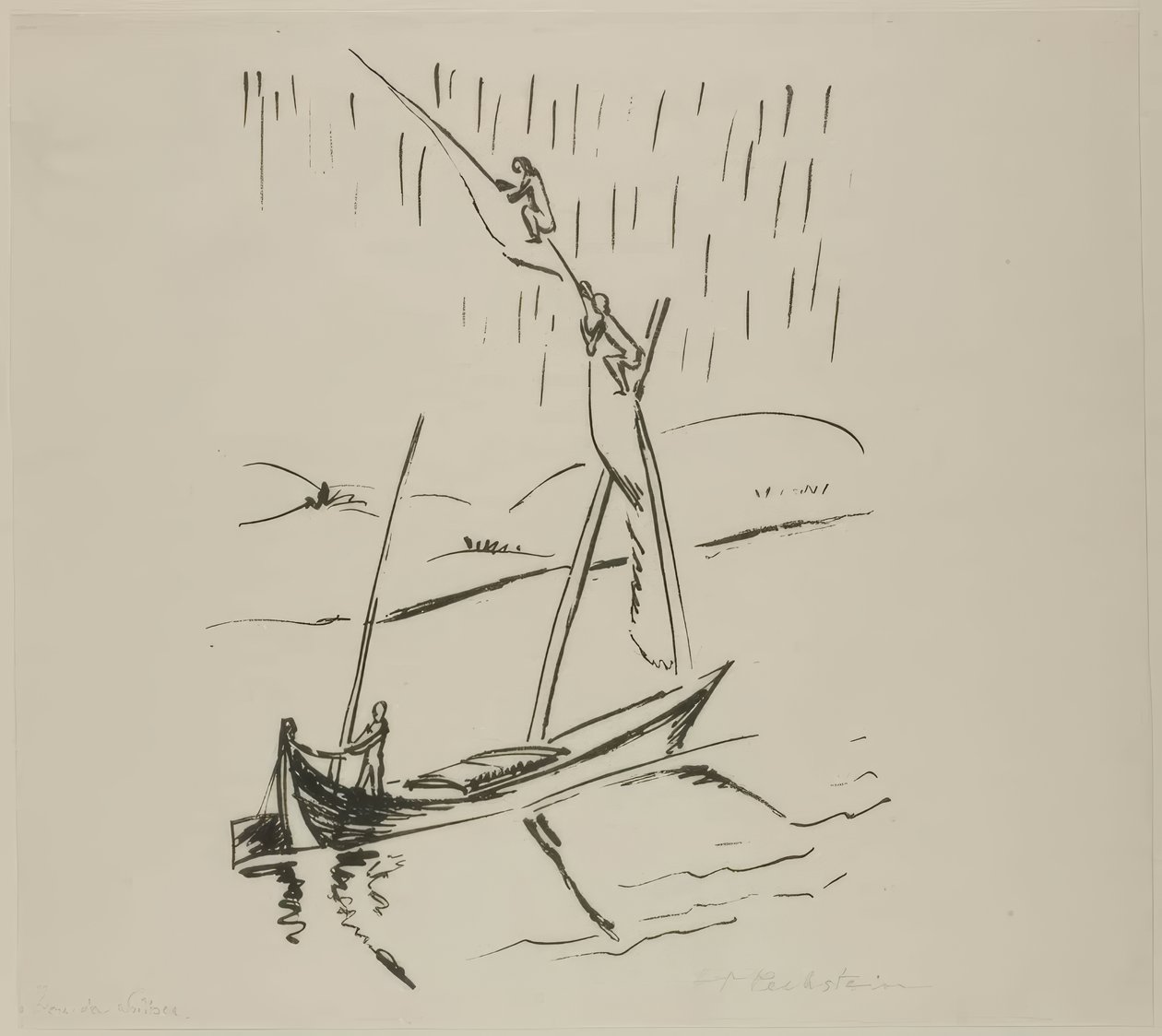 Canal de Suez, de Fotos de Viagem: Itália-Mar do Sul de Max Pechstein