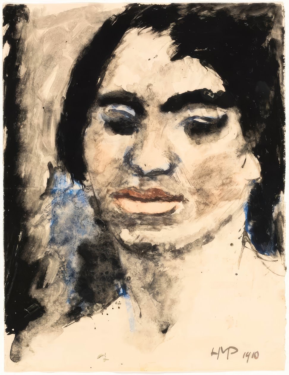 A sogra do artista de Max Pechstein