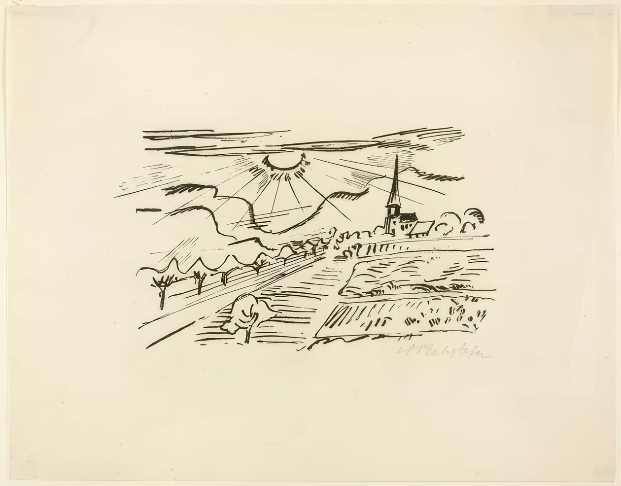 Turíngia, de Fotos de viagem: Itália-Mar do Sul de Max Pechstein