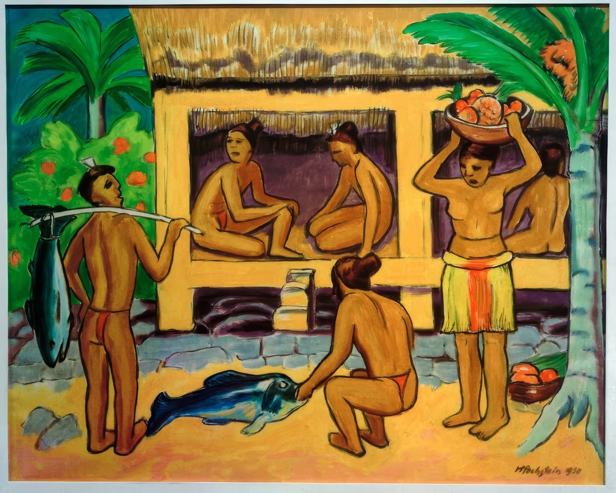 Em frente à Palauhaus de Max Pechstein