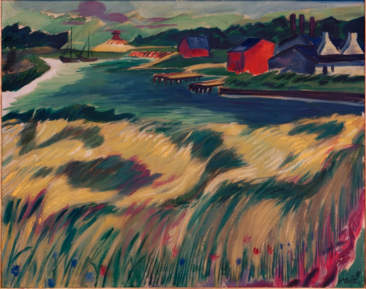 Campo ondulante de Max Pechstein