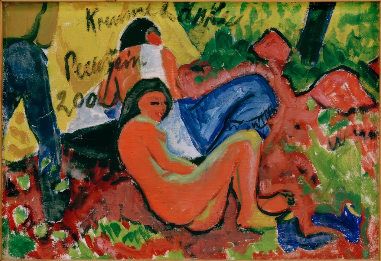 Dois nus femininos de Max Pechstein