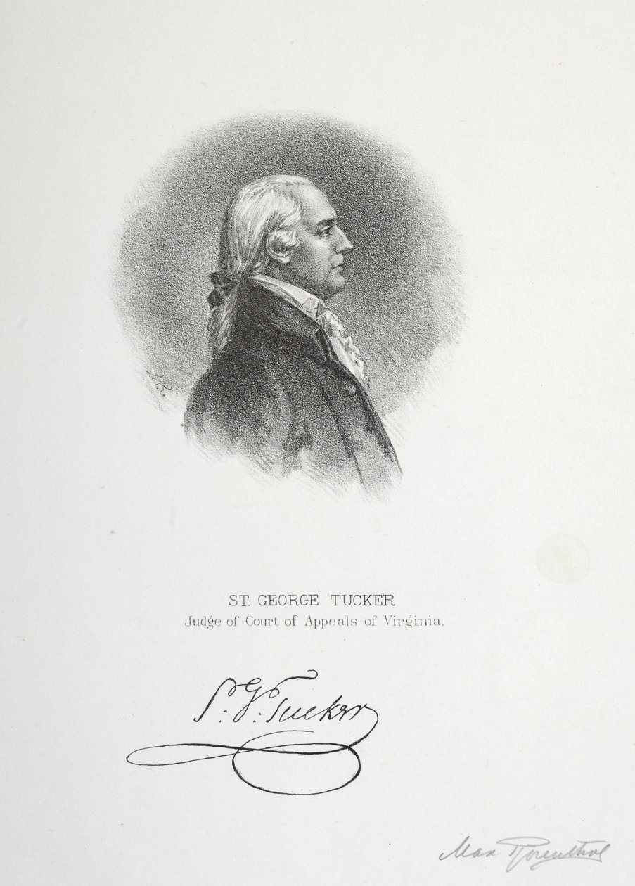 St. George Tucker, juiz do Tribunal de Apelações da Virgínia de Max Rosenthal