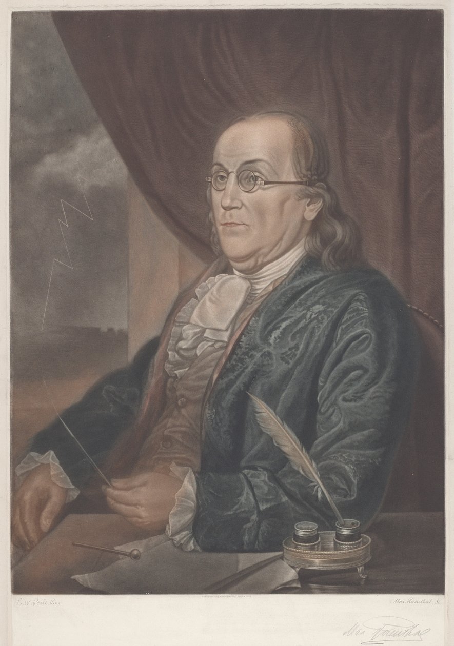 Benjamin Franklin de Max Rosenthal after Charles Willson Peale