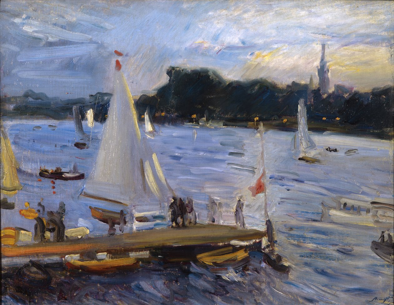 Paisagem do Alster de Max Slevogt