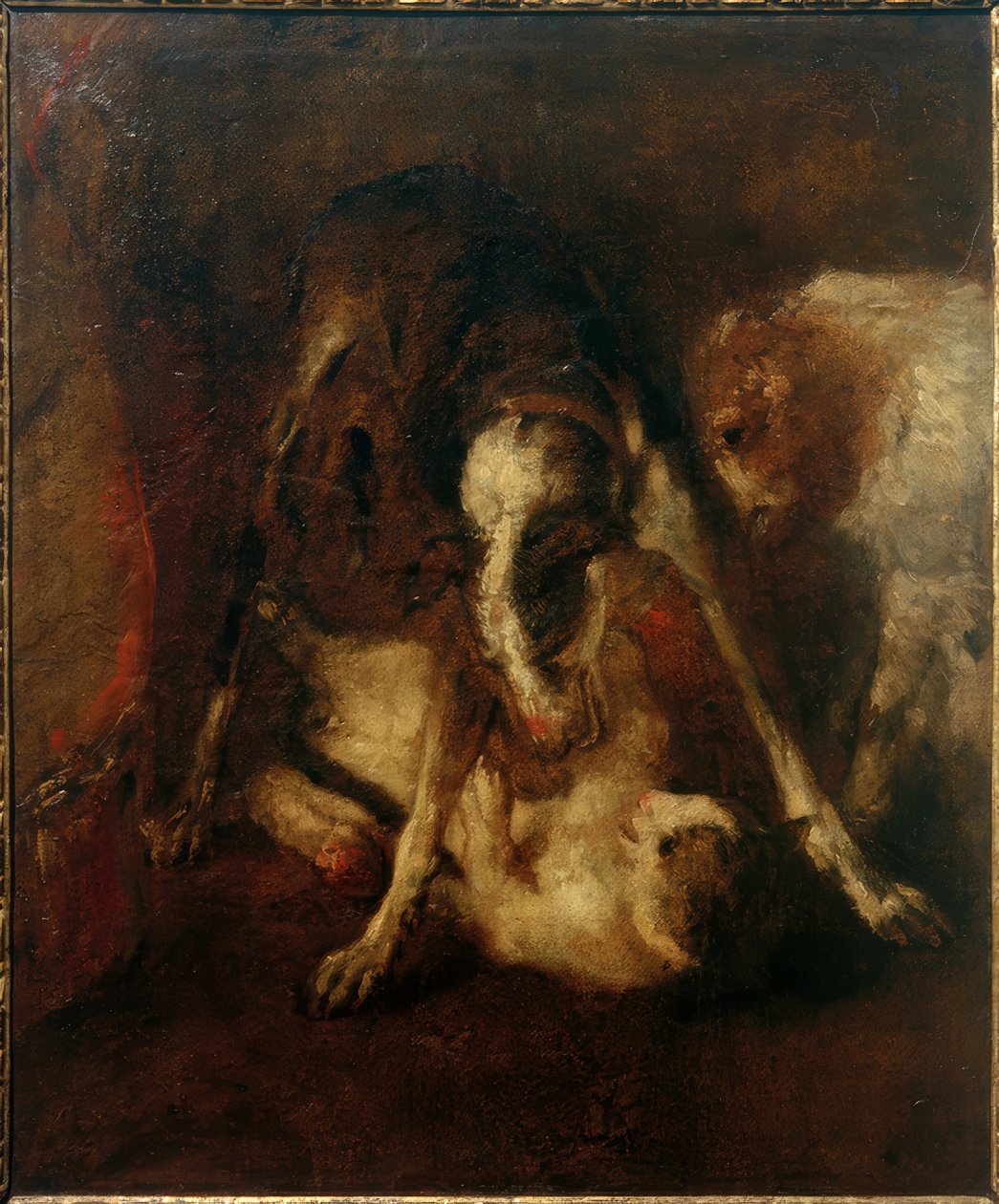 Brincando de cachorro com gato de Max Slevogt