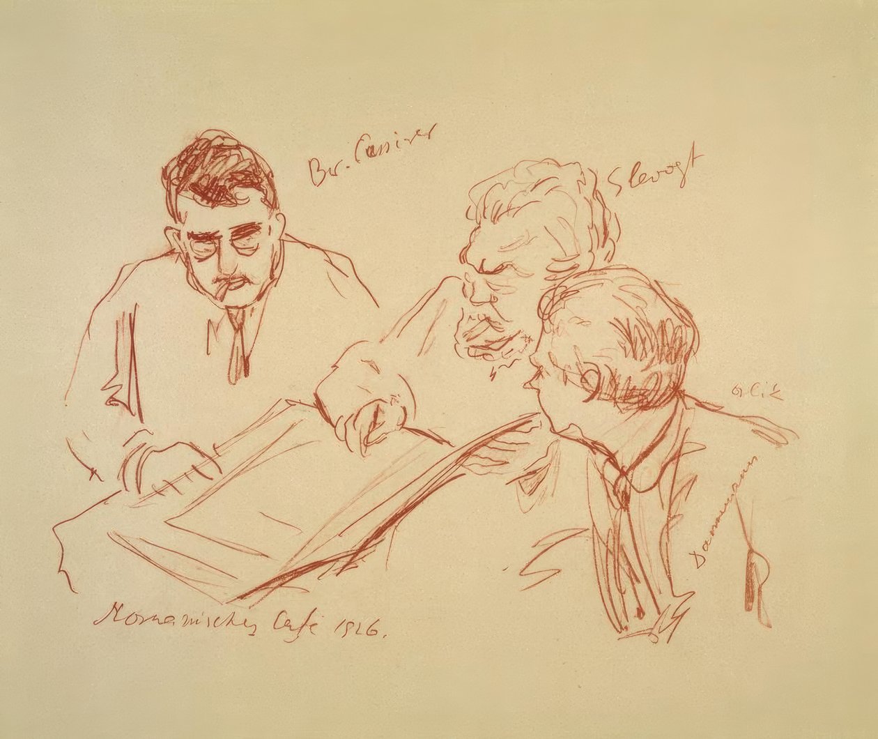 Romanisches Café 1926 de Max Slevogt