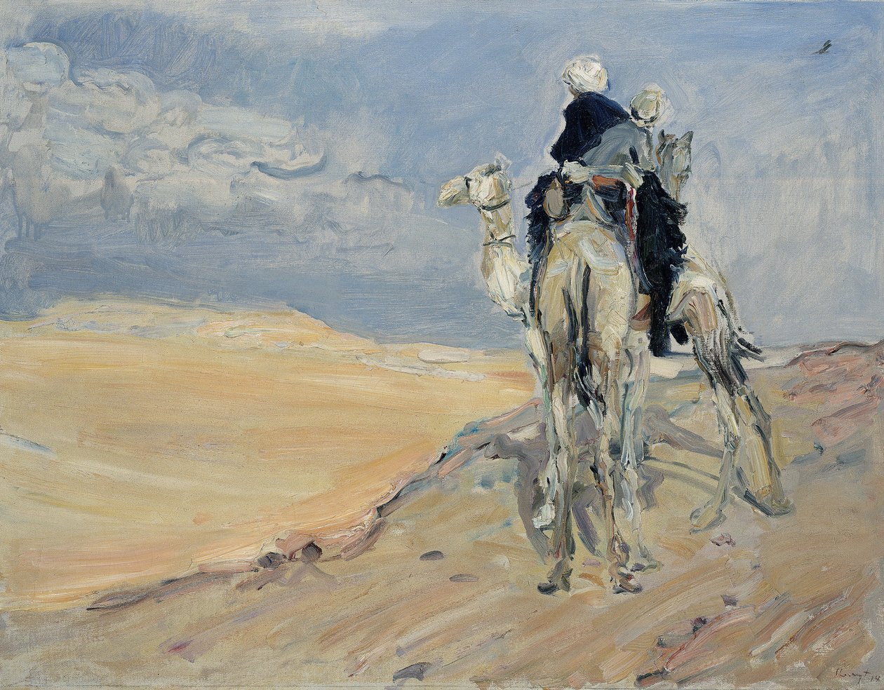 Tempestade de areia no deserto da Líbia, 1914 de Max Slevogt