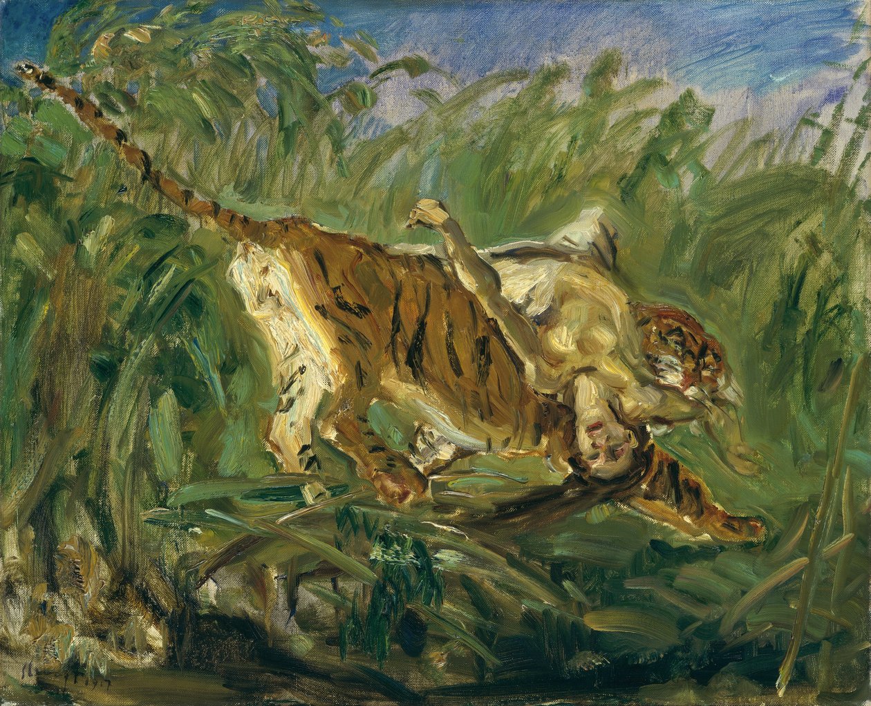 Tigre na selva de Max Slevogt