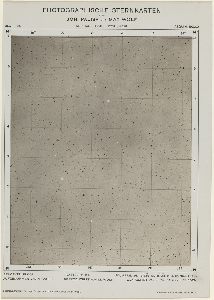 Cartas Estelares Fotográficas (24 de abril de 1901) de Max Wolf and Joh. Palisa