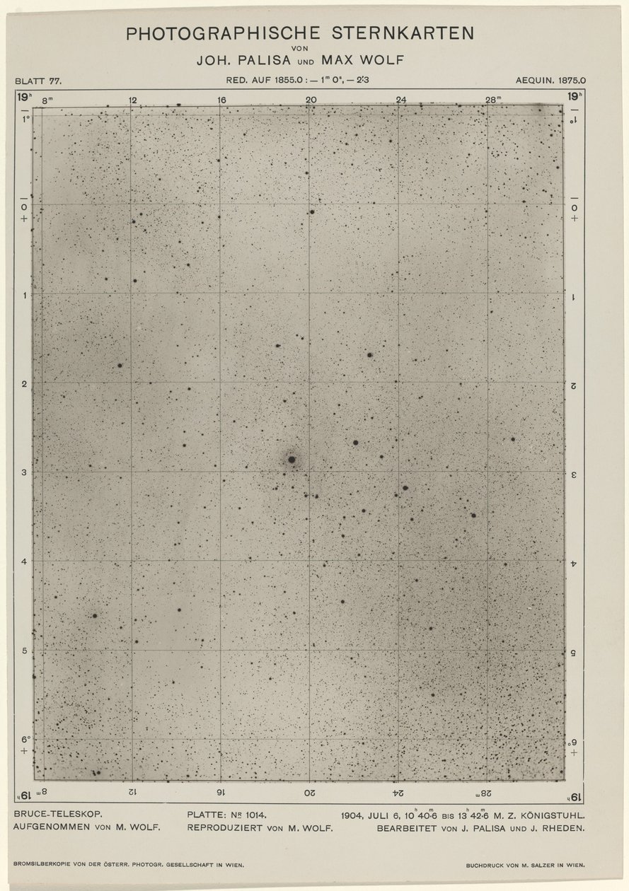 Cartas Estelares Fotográficas (6 de julho de 1904) de Max Wolf and Joh. Palisa