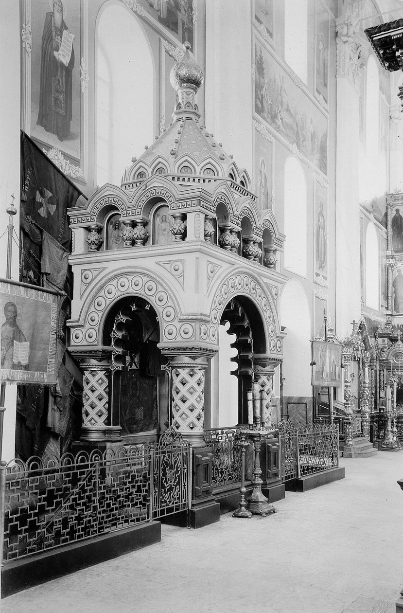Túmulo de Minins na catedral do salvador no Kremlin de Nizhny Novgorod, Rússia, 1896. de Maxim Dmitriev