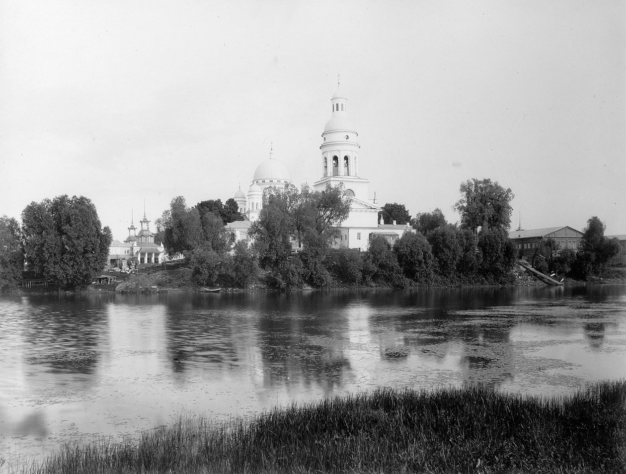 A Catedral do Salvador, a Antiga Catedral da Feira, Nizhny Novgorod, Rússia, 1896 de Maxim Dmitriev