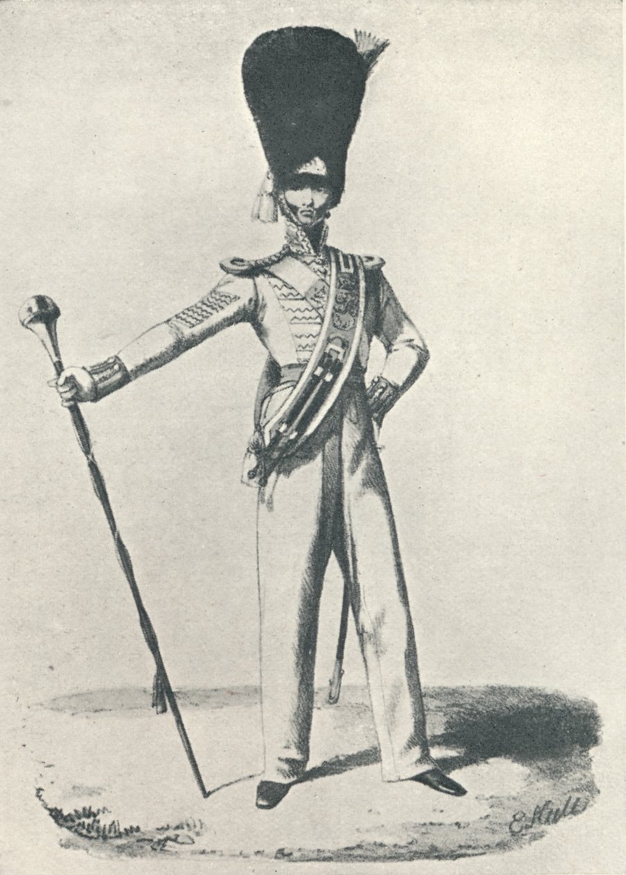 17o Regimento, Drum Major 1830, 1830 1909 de Maxim Gauci