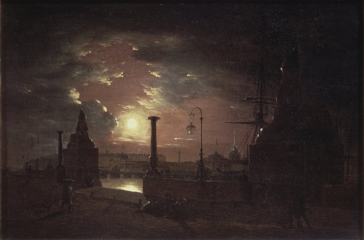 Noite de outono em São Petersburgo, 1835 de Maxim Nikiphorovich Vorobyev