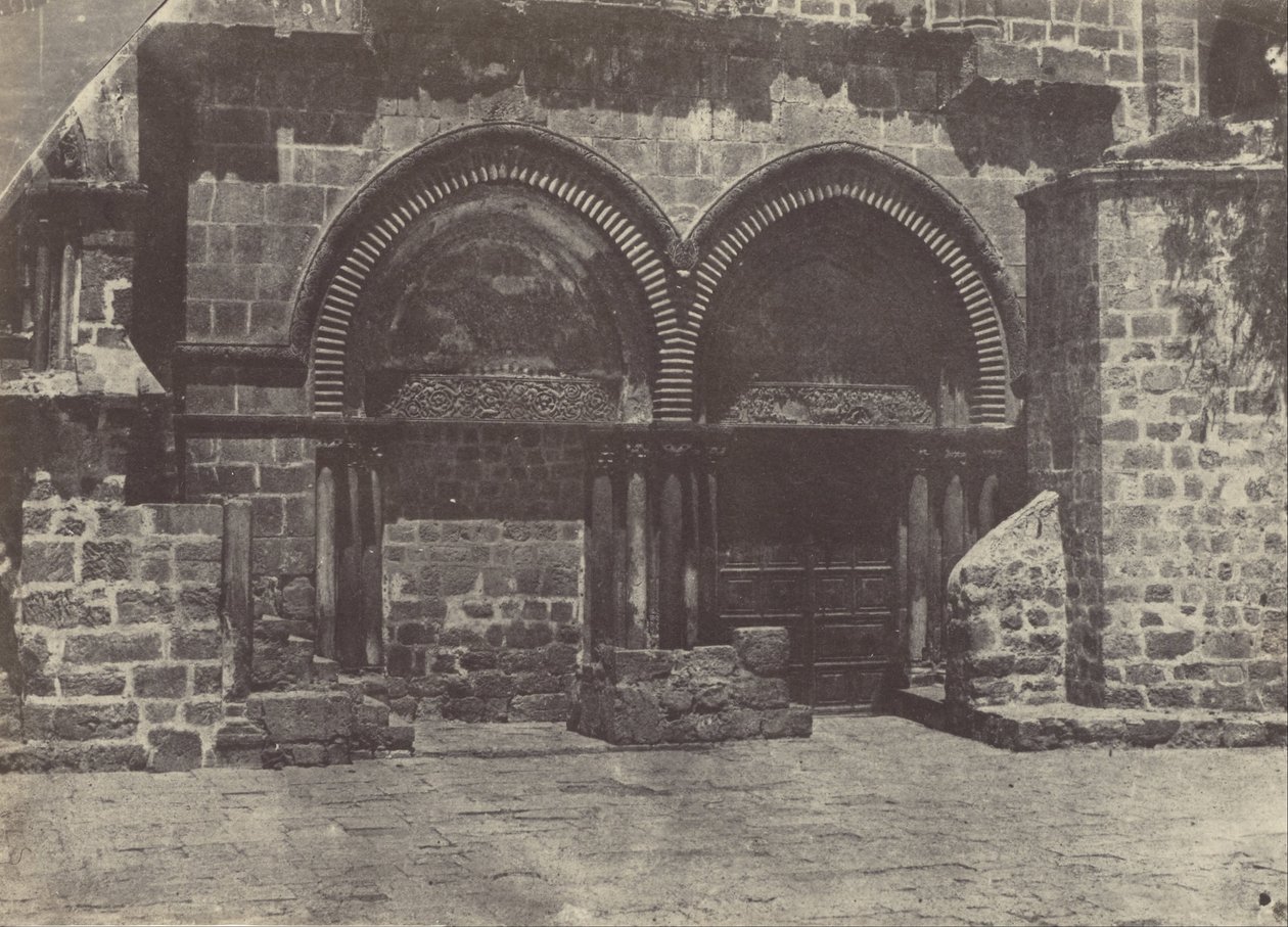 Palestina. Jerusalém. Arcadas Inferiores da Igreja do Santo Sepulcro de Maxime Du Camp