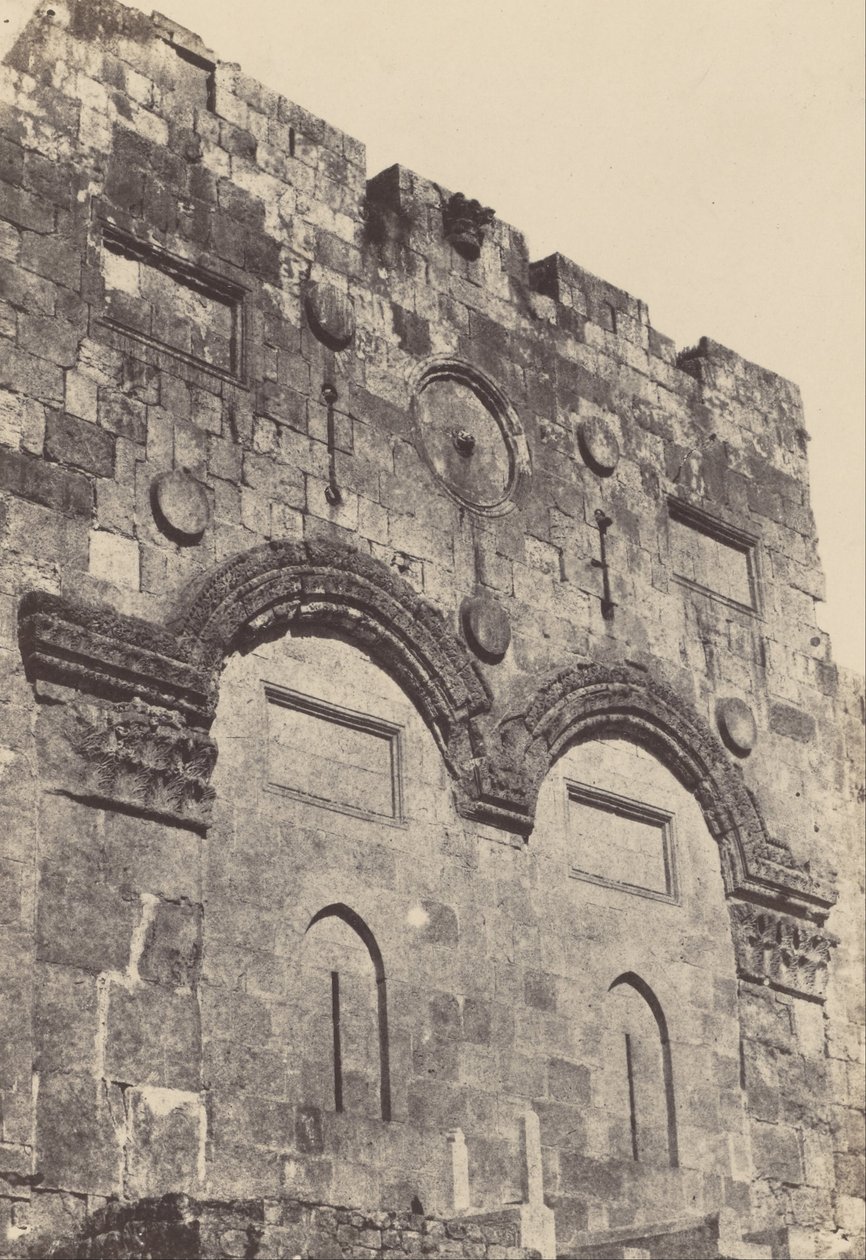 Palestina. Jerusalém. Portão Dourado de Maxime Du Camp
