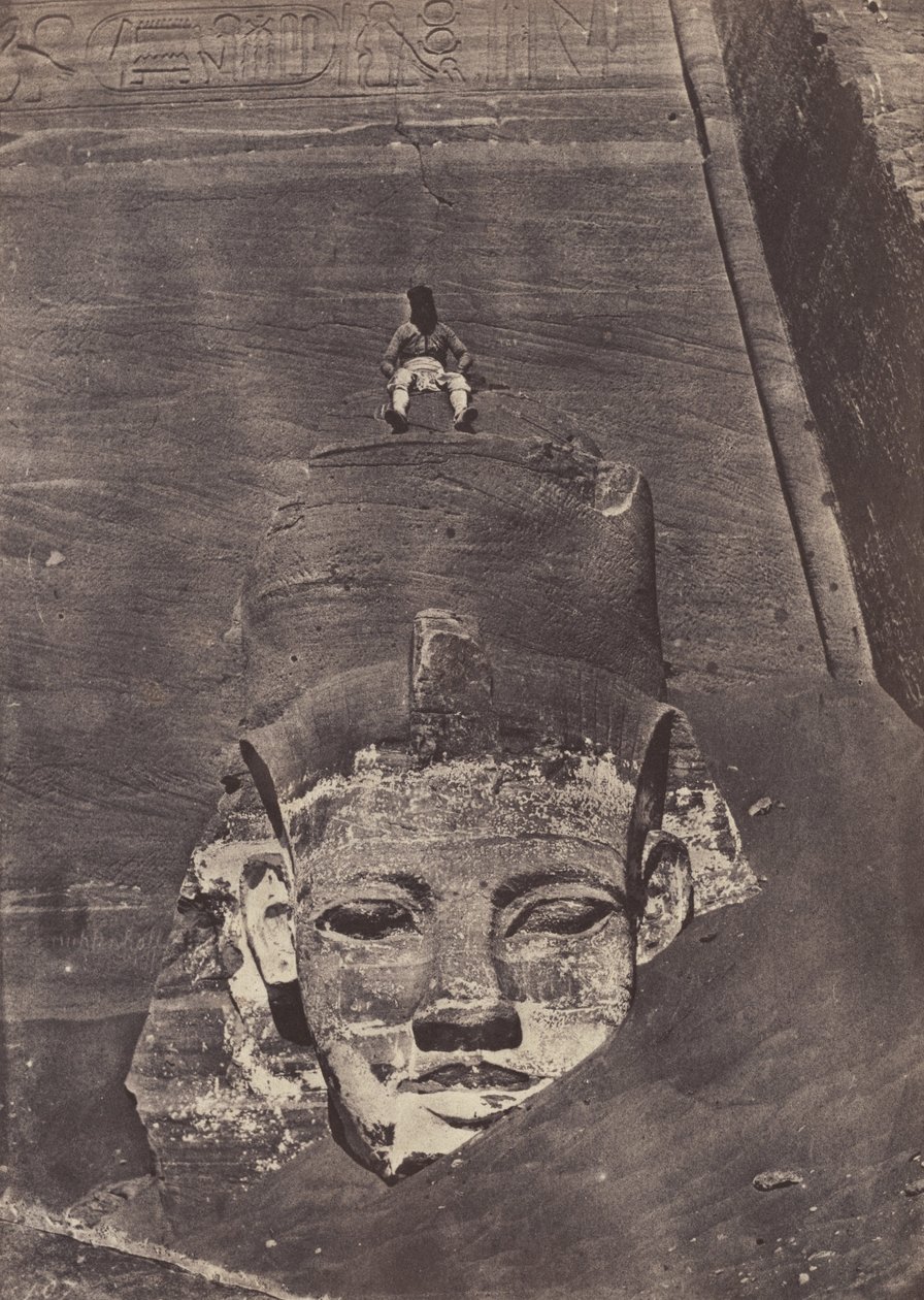 Colosso Ocidental, o Grande Templo, Abu Simbel de Maxime Du Camp