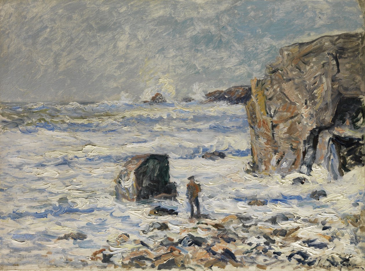 Desconhecido na costa da Bretanha de Maxime Emile Louis Maufra
