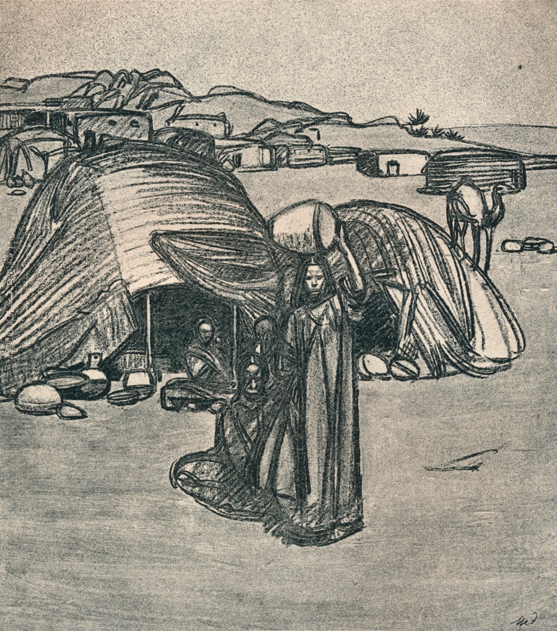 No Portes du Désert, c1920, 1923 de Maxime Pierre Jules Dethomas
