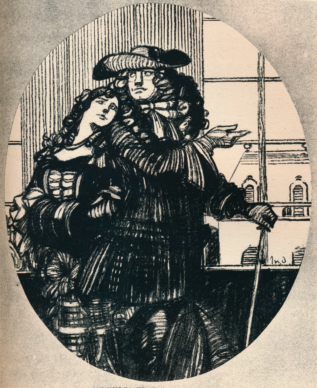 Le Lutrin, canto II Boileau, c1920, 1923 de Maxime Pierre Jules Dethomas