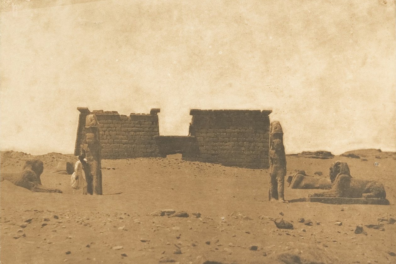 Dromos do Templo de Sebona, 3 de Abril de 1850. de Maxime Du Camp